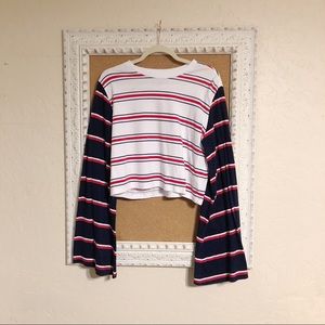 Asos Cropped Long Sleeve Top